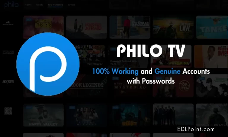 Philo TV FREE Accounts