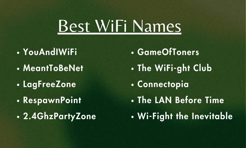 WiFi Names 